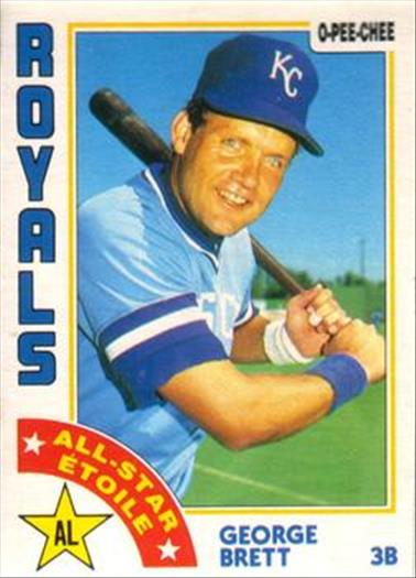 1984 O-Pee-Chee Baseball Cards 223     George Brett AS